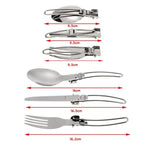 Camping Cookware Kit with Stove Outdoor Cooking Set  Outdoor Pot Travel Tableware Kitchen Hiking Picnic BBQ - Outdoor Pros Shop