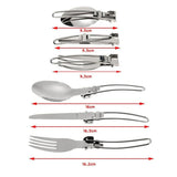 Camping Cookware Kit with Stove Outdoor Cooking Set  Outdoor Pot Travel Tableware Kitchen Hiking Picnic BBQ - Outdoor Pros Shop