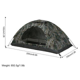 One to Two Person Ultralight Camping Tent Single Layer Portable Hiking Tent Anti-UV Coating UPF 30+ for Outdoor Beach Fishing - Outdoor Pros Shop