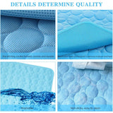 Extra Large Dog Cooling Mat Summer Pet Cold Bed Breathable Durable Ice Pad for Small Big Dogs Cats - Light Blue Gray Brown Pink - Outdoor Pros Shop