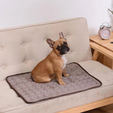 Extra Large Dog Cooling Mat Summer Pet Cold Bed Breathable Durable Ice Pad for Small Big Dogs Cats - Light Blue Gray Brown Pink - Outdoor Pros Shop