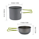 Camping Cookware Kit with Stove Outdoor Cooking Set  Outdoor Pot Travel Tableware Kitchen Hiking Picnic BBQ - Outdoor Pros Shop