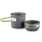 Camping Cookware Kit with Stove Outdoor Cooking Set  Outdoor Pot Travel Tableware Kitchen Hiking Picnic BBQ - Outdoor Pros Shop