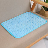 Extra Large Dog Cooling Mat Summer Pet Cold Bed Breathable Durable Ice Pad for Small Big Dogs Cats - Light Blue Gray Brown Pink - Outdoor Pros Shop