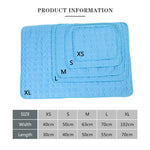 Extra Large Dog Cooling Mat Summer Pet Cold Bed Breathable Durable Ice Pad for Small Big Dogs Cats - Light Blue Gray Brown Pink - Outdoor Pros Shop