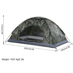 One to Two Person Ultralight Camping Tent Single Layer Portable Hiking Tent Anti-UV Coating UPF 30+ for Outdoor Beach Fishing - Outdoor Pros Shop