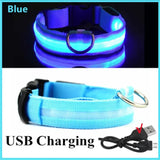 3 Modes Dog Luminous Charge Collar Led Usb Pet Collar Detachable Night Led Glow Dog Loss Prevention Collar Pet Accessories - Outdoor Pros Shop