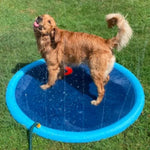 Pet Sprinkler Pad Play Cooling Mat, Swimming Pool Inflatable Water Spray Pad, Summer Cool Dog Bath, 100cm. - Outdoor Pros Shop