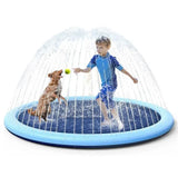 Pet Sprinkler Pad Play Cooling Mat, Swimming Pool Inflatable Water Spray Pad, Summer Cool Dog Bath, 100cm. - Outdoor Pros Shop