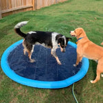 Pet Sprinkler Pad Play Cooling Mat, Swimming Pool Inflatable Water Spray Pad, Summer Cool Dog Bath, 100cm. - Outdoor Pros Shop