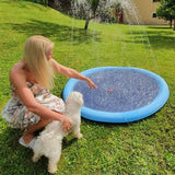 Pet Sprinkler Pad Play Cooling Mat, Swimming Pool Inflatable Water Spray Pad, Summer Cool Dog Bath, 100cm. - Outdoor Pros Shop