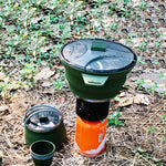 Outdoor Silicone Water Kettle Camping Folding Pot Portable Camping Cookware Picnic Stirfry Heat-Resistant Pot Cool Camping Gear - Outdoor Pros Shop