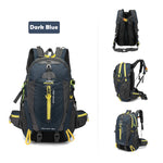 40L Water Resistant Travel Backpack Camping Hiking Laptop Daypack Trekking Climbing Back Bags For Men Women Hiking Supplies - Outdoor Pros Shop
