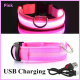 3 Modes Dog Luminous Charge Collar Led Usb Pet Collar Detachable Night Led Glow Dog Loss Prevention Collar Pet Accessories - Outdoor Pros Shop