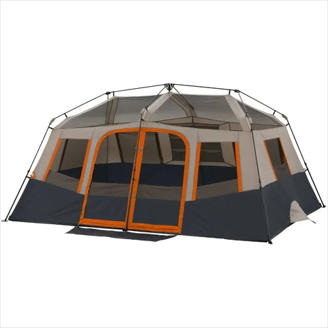 10-Person camping tents 14' x 10'  Instant Cabin Tent,Includes room divider to create 2-room tent  31.86 lbsCamping - Outdoor Pros Shop