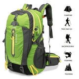 40L Water Resistant Travel Backpack Camping Hiking Laptop Daypack Trekking Climbing Back Bags For Men Women Hiking Supplies - Outdoor Pros Shop