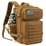 25L Tactical Backpack Bag For Outdoor Fitness  For Women/Men EDC Hiking Survival Rucksack With Bottle Holder - Outdoor Pros Shop