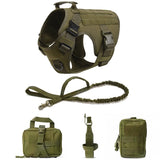 Tactical Military Vest Pet German Shepherd Golden Retriever Tactical  Training Dog Harness and Leash Set For All Breeds Dogs - Outdoor Pros Shop