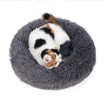Calming Donut Bed For Dog and Cat, Super Soft Plush Pet Beds, Cute Fluffy Round Pet Bed Non-Slip Washable - Outdoor Pros Shop