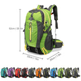 40L Water Resistant Travel Backpack Camping Hiking Laptop Daypack Trekking Climbing Back Bags For Men Women Hiking Supplies - Outdoor Pros Shop