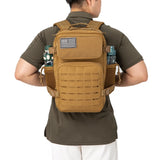 25L Tactical Backpack Bag For Outdoor Fitness  For Women/Men EDC Hiking Survival Rucksack With Bottle Holder - Outdoor Pros Shop