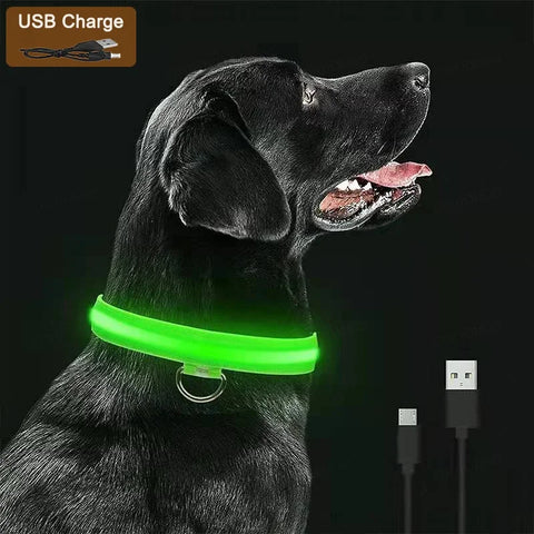 3 Modes Dog Luminous Charge Collar Led Usb Pet Collar Detachable Night Led Glow Dog Loss Prevention Collar Pet Accessories - Outdoor Pros Shop
