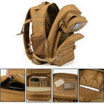 25L Tactical Backpack Bag For Outdoor Fitness  For Women/Men EDC Hiking Survival Rucksack With Bottle Holder - Outdoor Pros Shop