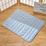 Extra Large Dog Cooling Mat Summer Pet Cold Bed Breathable Durable Ice Pad for Small Big Dogs Cats - Light Blue Gray Brown Pink - Outdoor Pros Shop