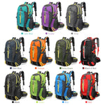 40L Water Resistant Travel Backpack Camping Hiking Laptop Daypack Trekking Climbing Back Bags For Men Women Hiking Supplies - Outdoor Pros Shop