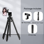 Phone Tripod with Phone Holder & Lamp;  Remote - Outdoor Pros Shop