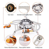 Camping Gas Burner Wind Proof Stove - Outdoor Pros Shop