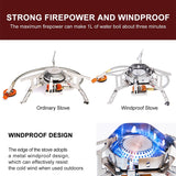 Camping Gas Burner Wind Proof Stove - Outdoor Pros Shop