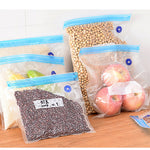 Plastic transparent  food storage bags, foldable, with valve.