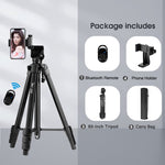 Phone Tripod with Phone Holder & Lamp;  Remote - Outdoor Pros Shop