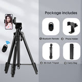 Phone Tripod with Phone Holder & Lamp;  Remote - Outdoor Pros Shop