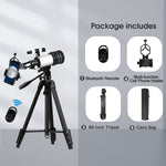 Phone Tripod with Phone Holder & Lamp;  Remote - Outdoor Pros Shop