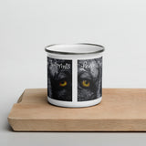 Wolf  Leave Only Footprints Enamel Mug - Outdoor Pros Shop