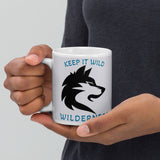 Keep it Wild Wilderness White glossy coffee mug - Outdoor Pros Shop