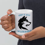 Keep it Wild Wilderness White glossy coffee mug - Outdoor Pros Shop